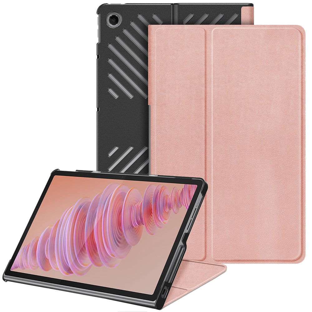 Tok Lenovo Tab Plus-hoz, Techsuit, FoldPro, rózsaszín