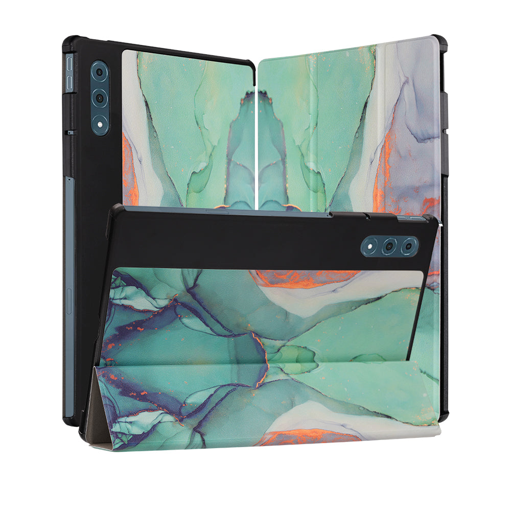 Tok Lenovo Yoga Tab Plus-hoz, Techsuit, FoldPro Green Time, Többszínű