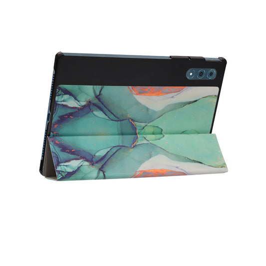Tok Lenovo Yoga Tab Plus-hoz, Techsuit, FoldPro Green Time, Többszínű