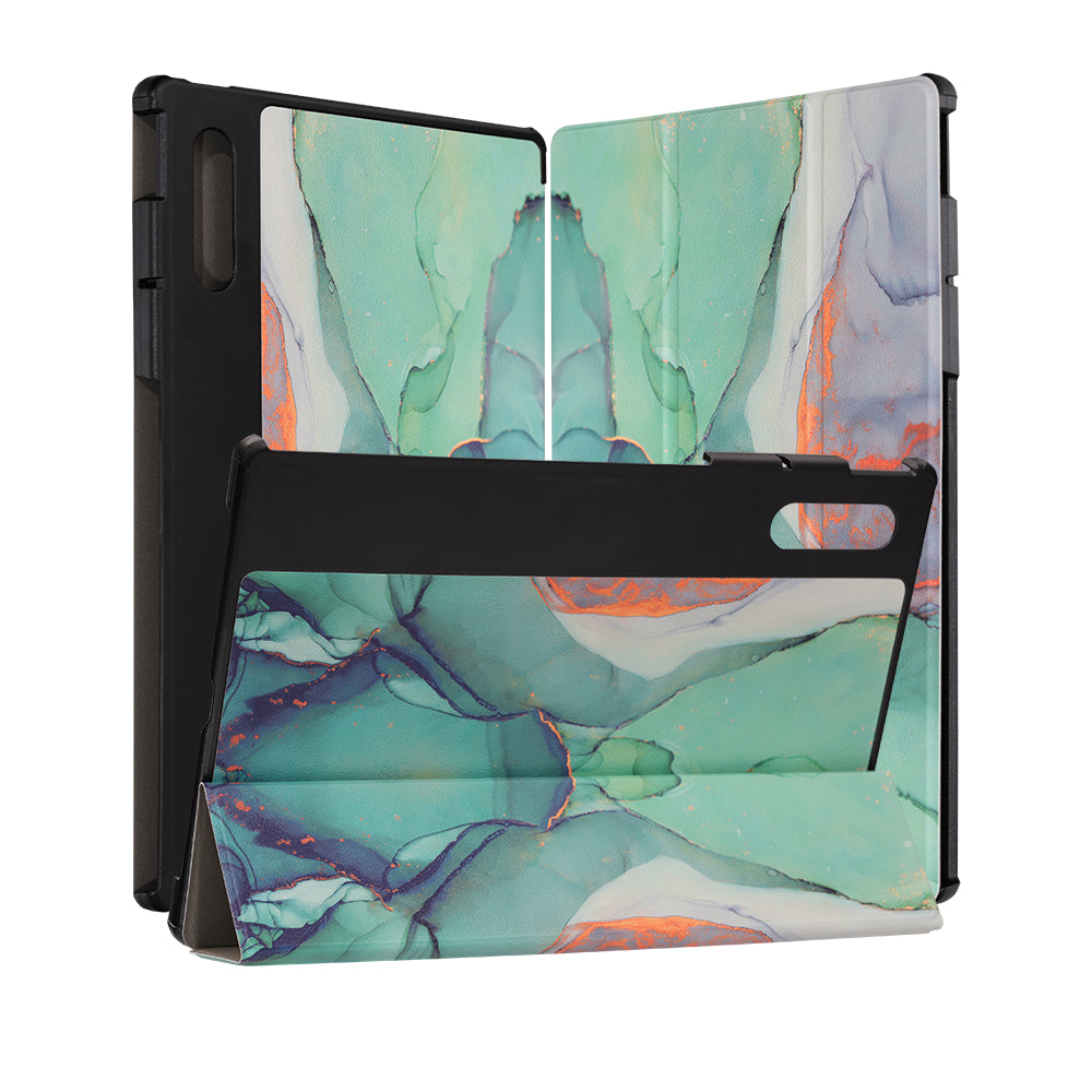 Tok Lenovo Yoga Tab Plus-hoz, Techsuit, FoldPro Green Time, Többszínű