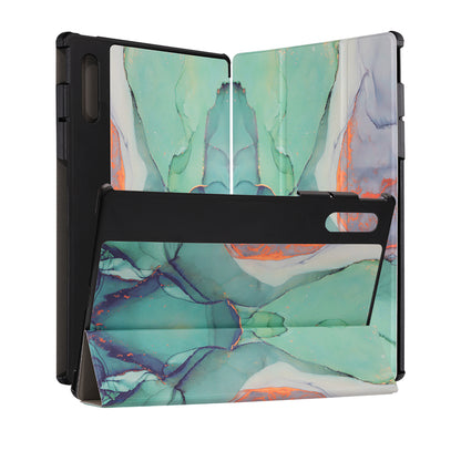Tok Lenovo Yoga Tab Plus-hoz, Techsuit, FoldPro Green Time, Többszínű