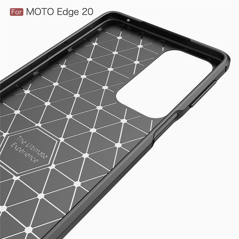Tok Motorola Edge 20-hoz, Techsuit, karbon, fekete