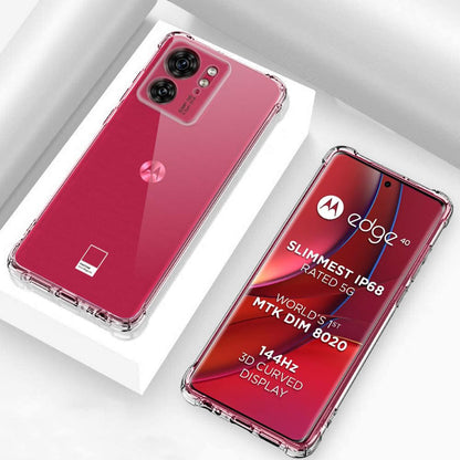 Tok a Motorola Edge (2023) / Edge 40 készülékhez, Techsuit, ütésálló, átlátszó