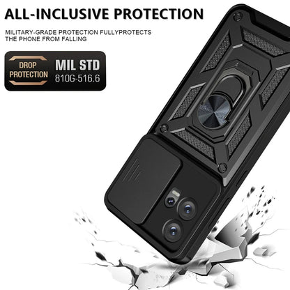 Tok Motorola Edge 30 Fusion-hoz, Techsuit, CamShield, Fekete