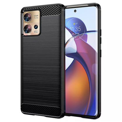 Tok a Motorola Edge 30 Fusion készülékhez, Techsuit, karbon, fekete