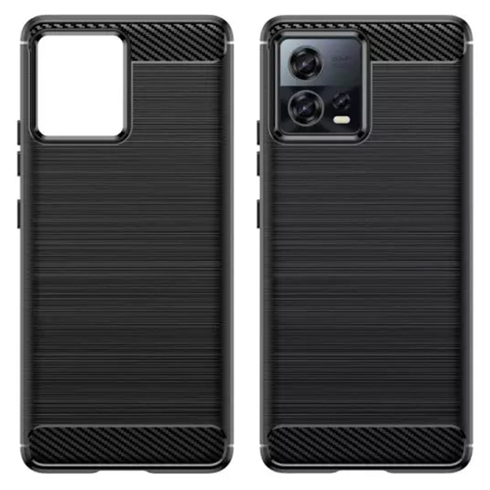 Tok a Motorola Edge 30 Fusion készülékhez, Techsuit, karbon, fekete
