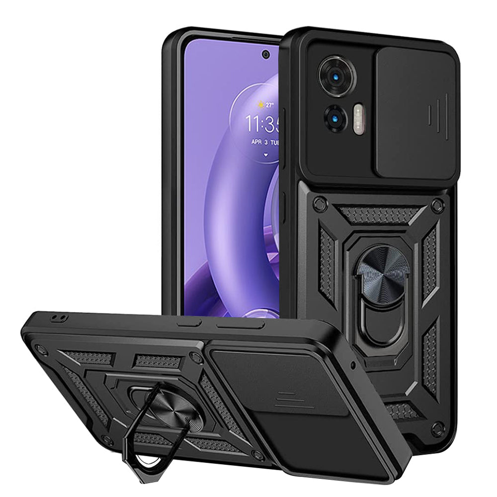 Tok Motorola Edge 30 Neo-hoz, Techsuit, CamShield, Fekete