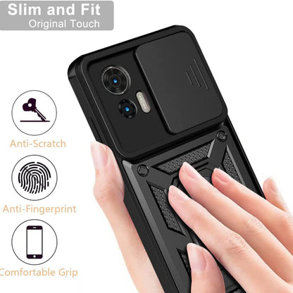 Tok Motorola Edge 30 Neo-hoz, Techsuit, CamShield, Fekete
