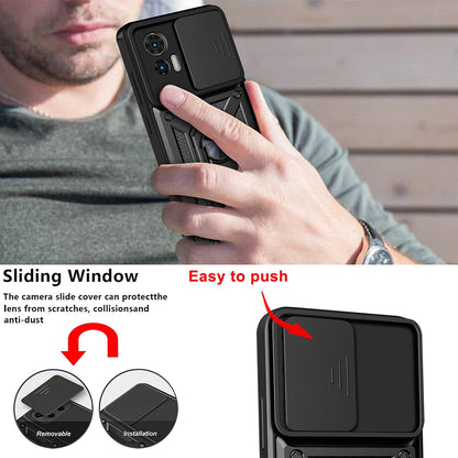 Tok Motorola Edge 30 Neo-hoz, Techsuit, CamShield, Fekete