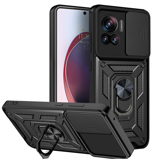 Tok Motorola Edge 30 Ultra-hoz, Techsuit, CamShield, Fekete