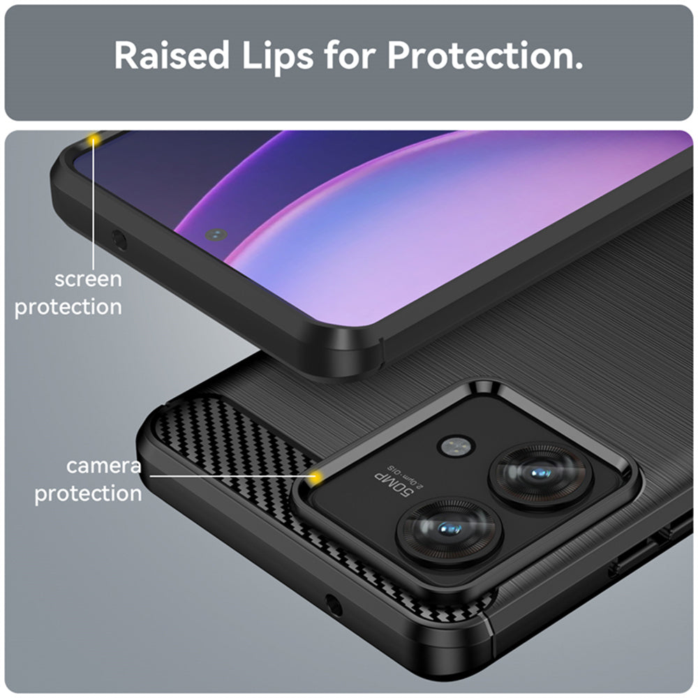 Tok Motorola Edge 40 Neo-hoz, Techsuit, karbon, fekete