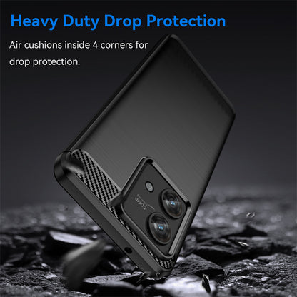 Tok Motorola Edge 40 Neo-hoz, Techsuit, karbon, fekete