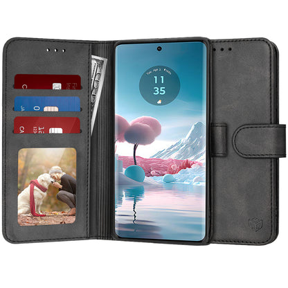 Tok Motorola Edge 40 Neo-hoz, Techsuit, Diary Book, Fekete