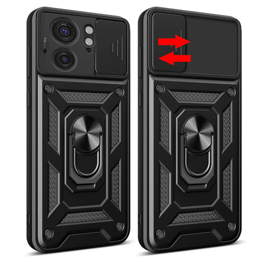 Tok Motorola Edge 40-hez, Techsuit, CamShield, Fekete