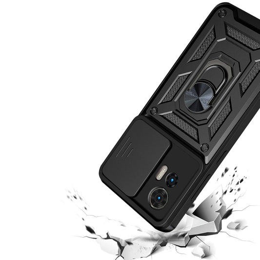 Case for Motorola Edge 50 Fusion, Techsuit, CamShield, Black