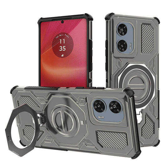 Tok Motorola Edge 50 Fusion készülékhez, Techsuit, Carbon Shield Pro, Füstszín