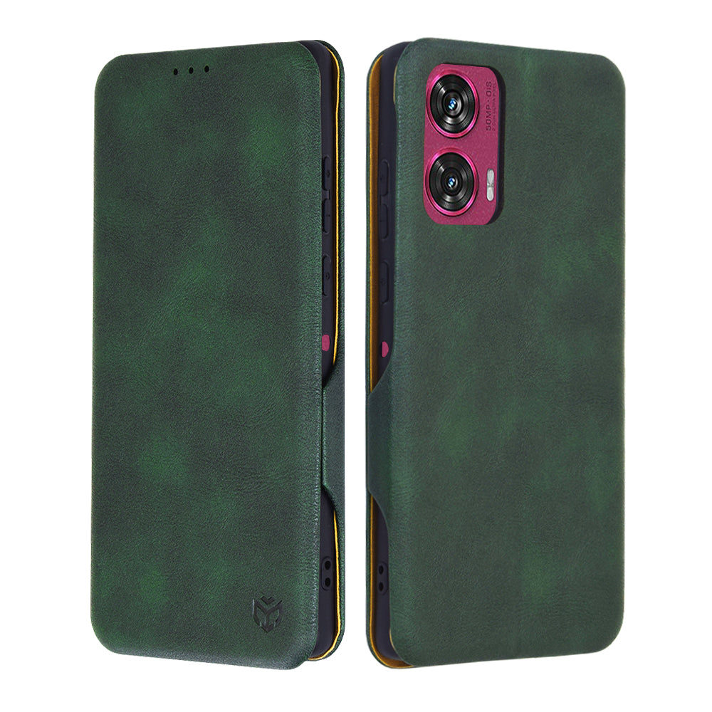 Tok Motorola Edge 50 Fusion készülékhez, Techsuit, Safe Wallet Plus, Zöld