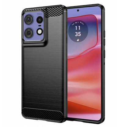 Tok Motorola Edge 50 Pro-hoz, Techsuit, karbon, fekete