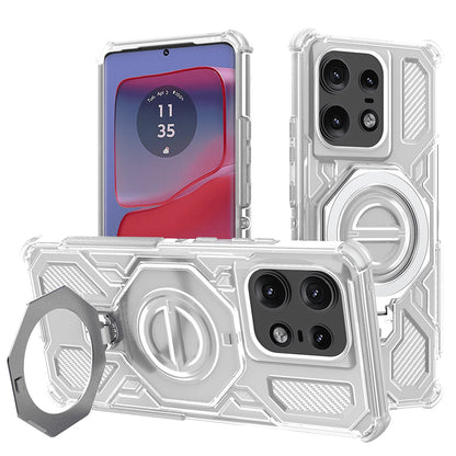 Case for Motorola Edge 50 Pro, Techsuit, Carbon Shield Pro, White