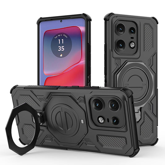 Tok Motorola Edge 50 Pro-hoz, Techsuit, Carbon Shield Pro, Fekete