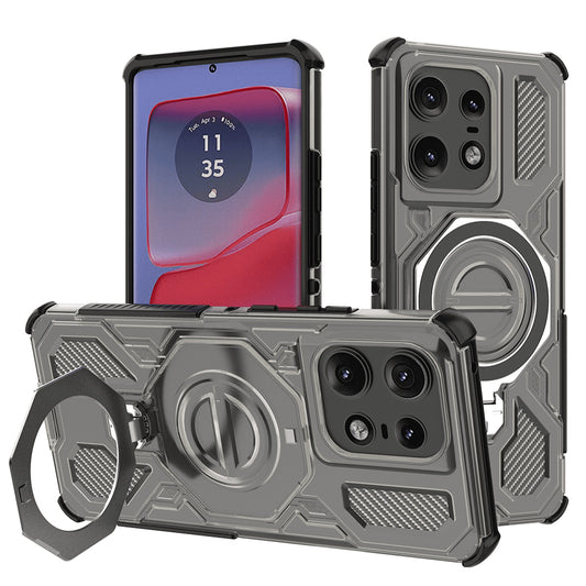 Tok Motorola Edge 50 Pro-hoz, Techsuit, Carbon Shield Pro, Füstszínű