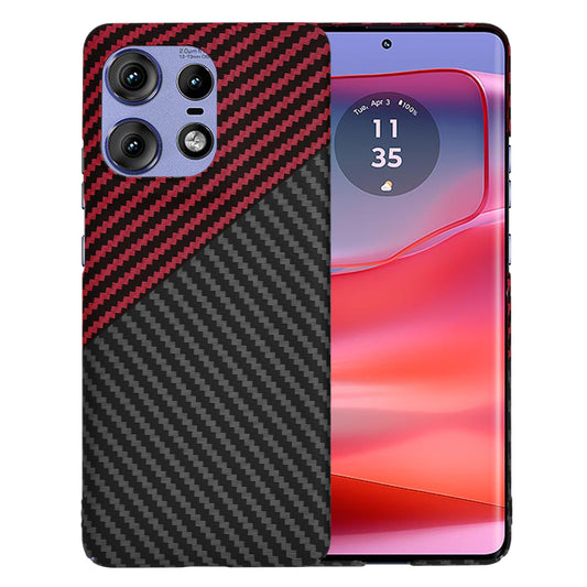 Tok a Motorola Edge 50 Pro-hoz, Techsuit, Carbonite FiberShell, Fekete Piros