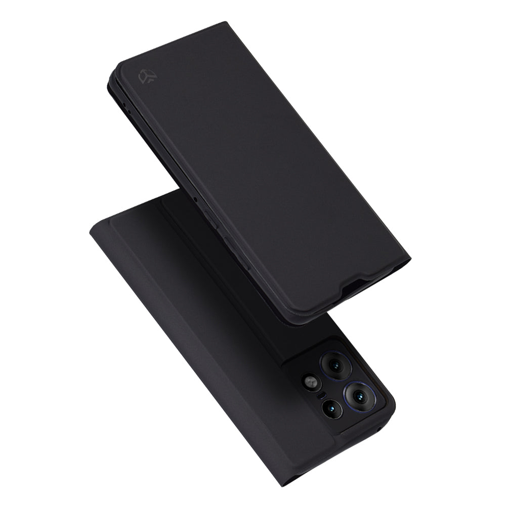 Tok Motorola Edge 50 Pro-hoz, Techsuit, Magskin Book, Fekete