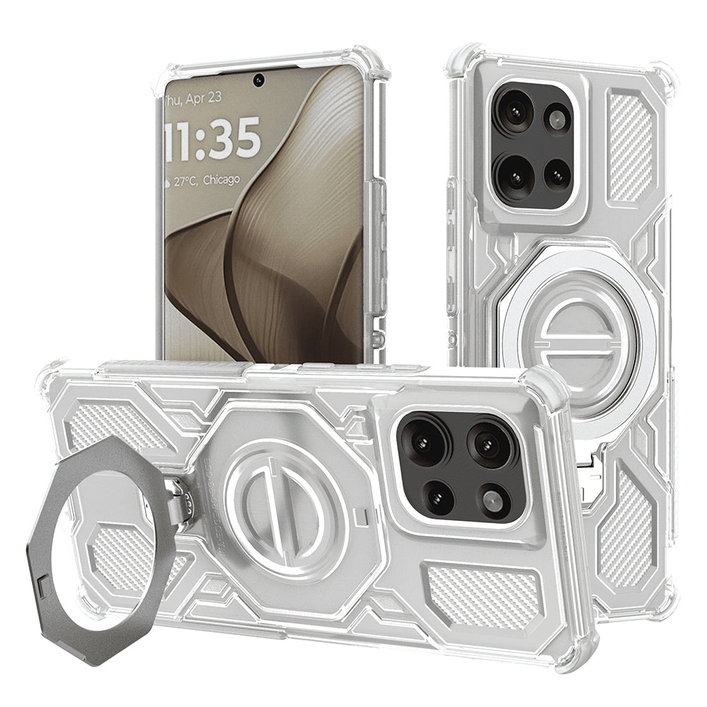 Tok Motorola Edge 50-hez, Techsuit, Carbon Shield Pro, Fehér