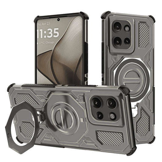 Tok a Motorola Edge 50-hez, Techsuit, Carbon Shield Pro, Füstszínű