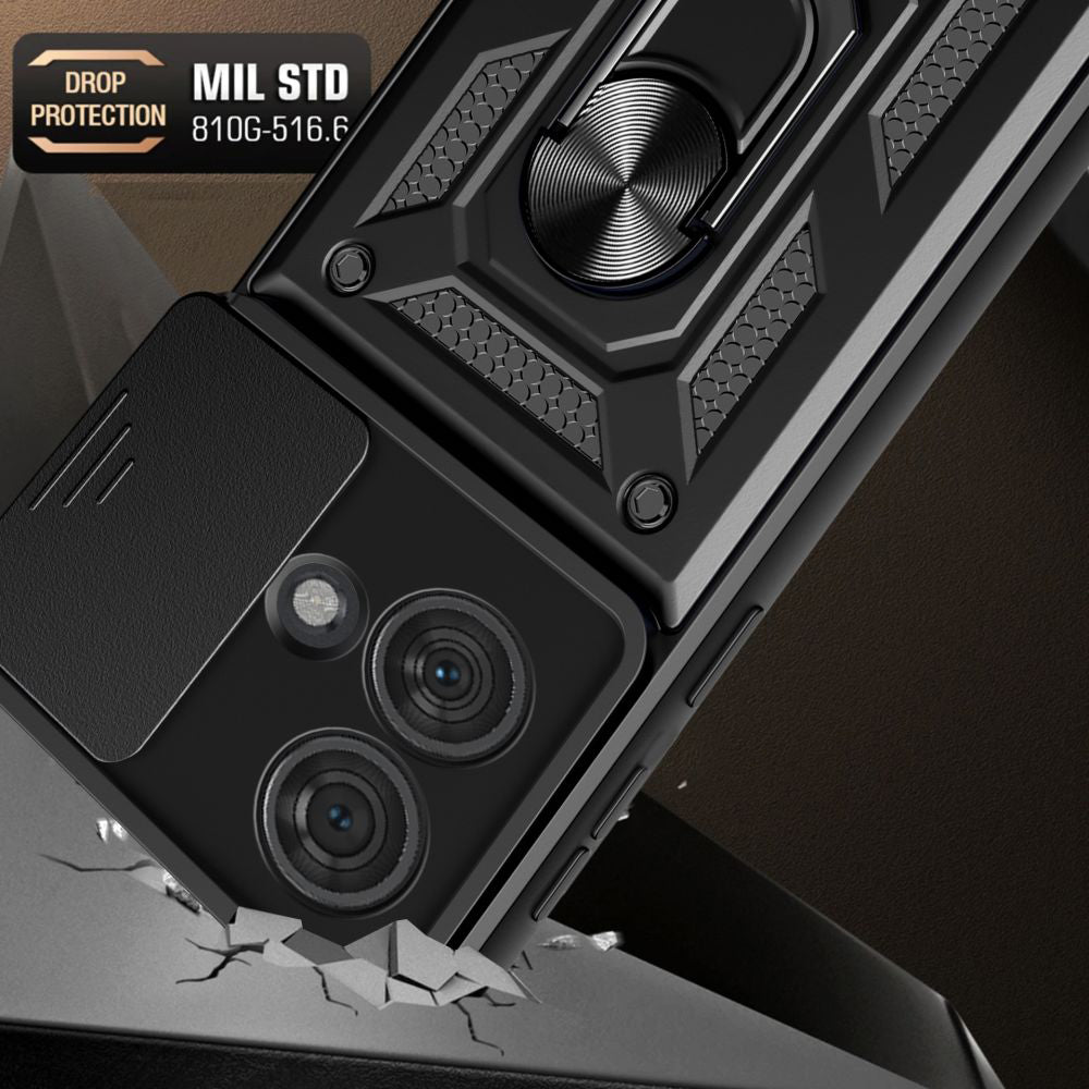 Tok Motorola Edge 50 Ultra-hoz, Techsuit, CamShield, Fekete