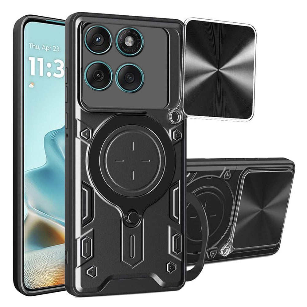 Tok Motorola Edge 60 Fusion / Edge 60-hoz, Techsuit, CamGuard Pro, Fekete