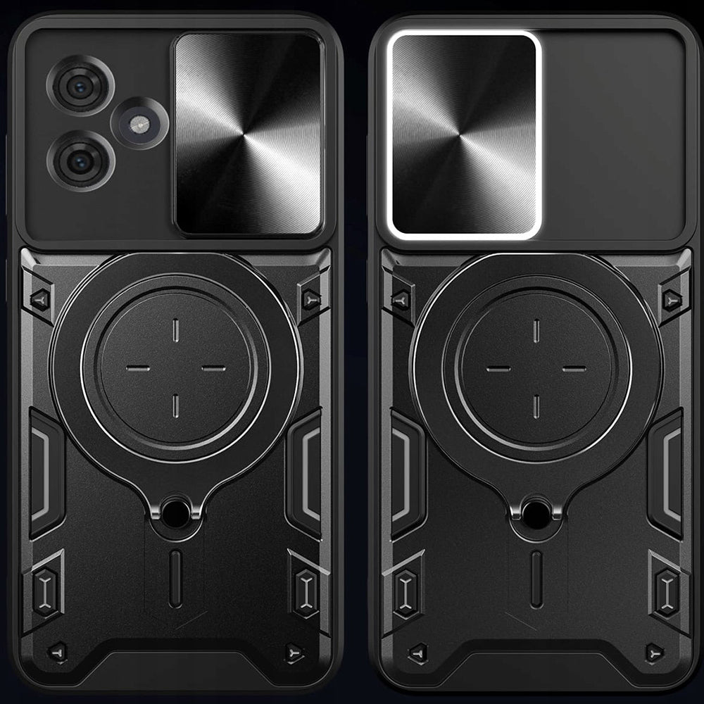 Tok Motorola Edge 60 Fusion / Edge 60-hoz, Techsuit, CamGuard Pro, Fekete