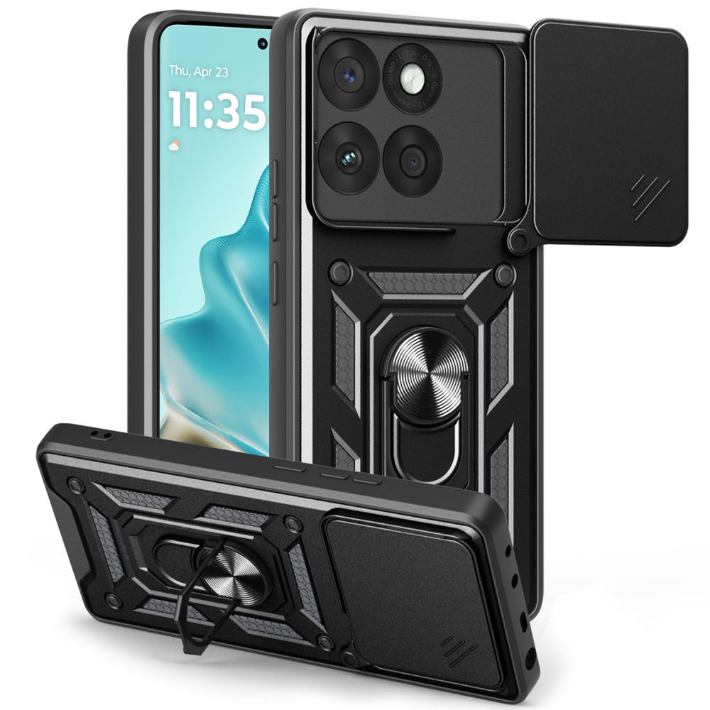Tok Motorola Edge 60 Fusion / Edge 60, Techsuit, CamShield, Fekete