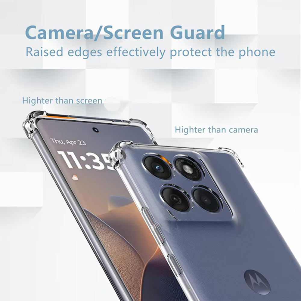 Tok a Motorola Edge 60 Fusion / Edge 60 készülékhez, Techsuit, ütésálló, átlátszó