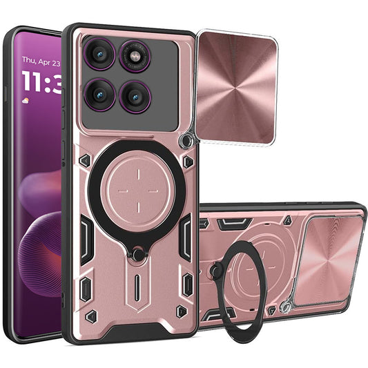 Tok Motorola Edge 60 Pro-hoz, Techsuit, CamGuard Pro, Rózsaarany