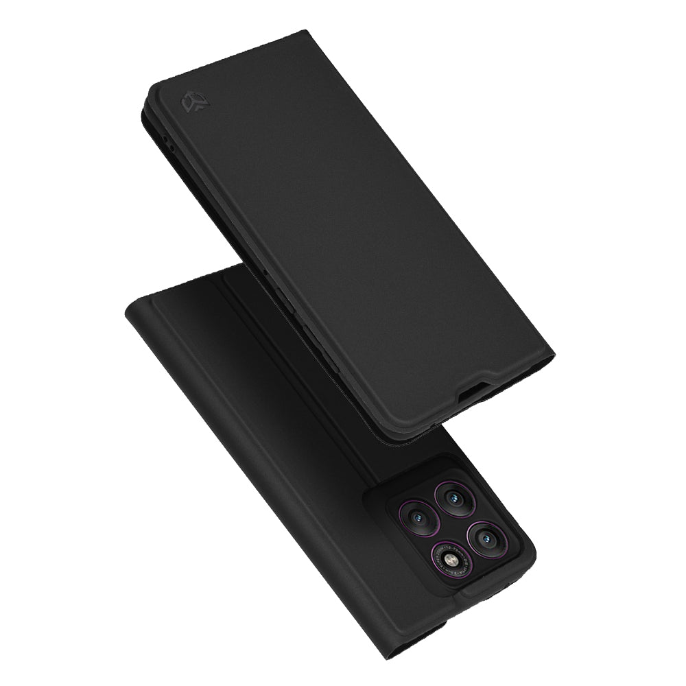 Case for Motorola Edge 60 Pro, Techsuit, Magskin Book, Black