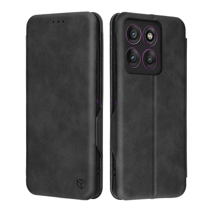 Tok Motorola Edge 60 Pro-hoz, Techsuit, Safe Wallet Plus, Fekete