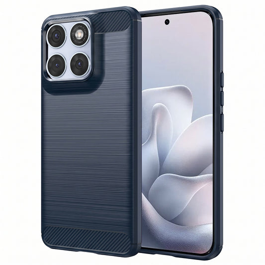 Tok Motorola Edge 70 Fusion készülékhez, Techsuit, karbon, kék