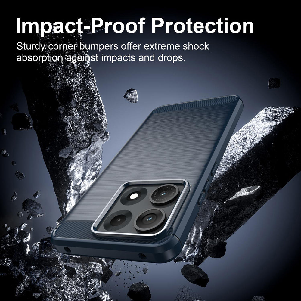 Tok Motorola Edge 70 Max-hoz, Techsuit, karbon, kék