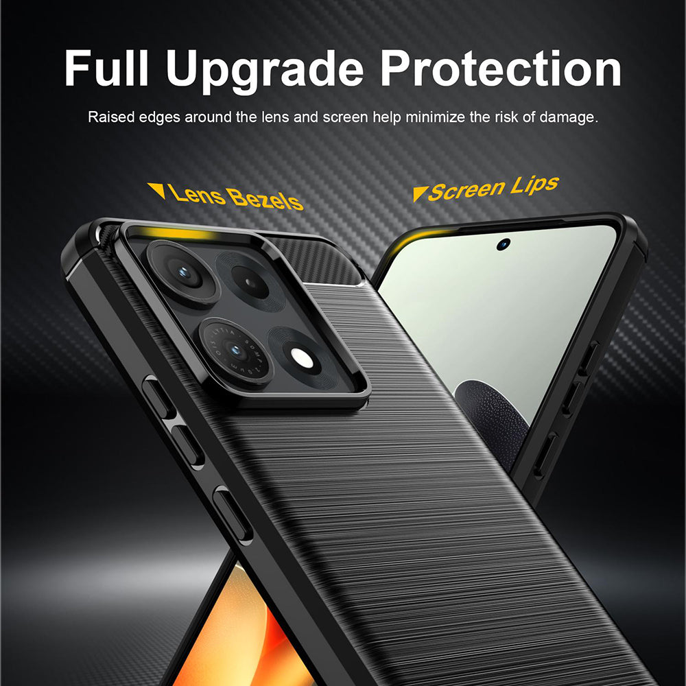 Tok a Motorola Edge 70 Max készülékhez, Techsuit, karbon, fekete
