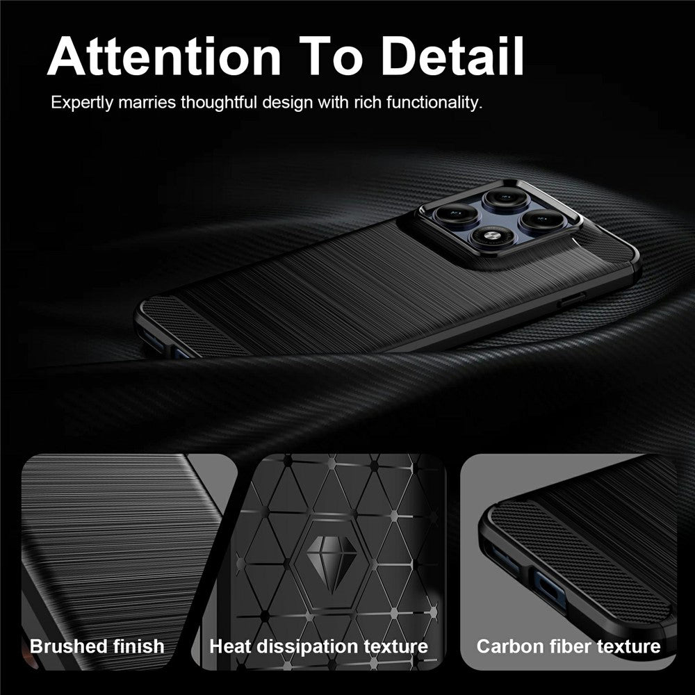 Tok a Motorola Edge 70 Pro-hoz, Techsuit, karbon, fekete