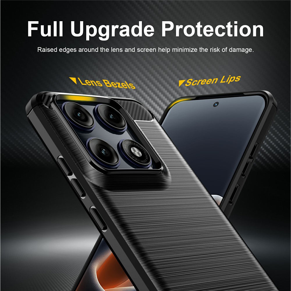 Tok a Motorola Edge 70 Pro-hoz, Techsuit, karbon, fekete