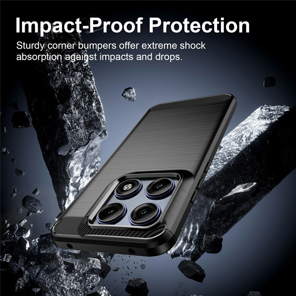 Tok a Motorola Edge 70 Pro-hoz, Techsuit, karbon, fekete
