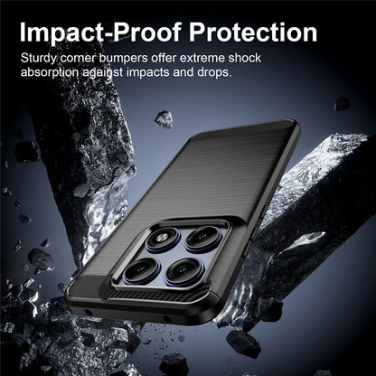 Tok a Motorola Edge 70 Pro-hoz, Techsuit, karbon, fekete
