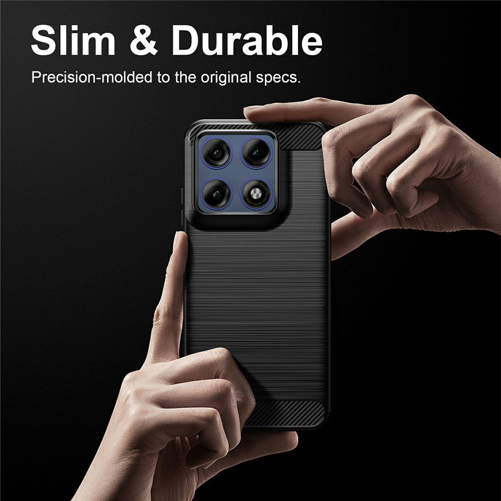 Tok a Motorola Edge 70 Pro-hoz, Techsuit, karbon, fekete