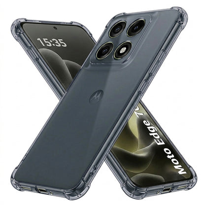 Tok Motorola Edge 70 Pro-hoz, Techsuit, Ütésálló Átlátszó, Füstszínű