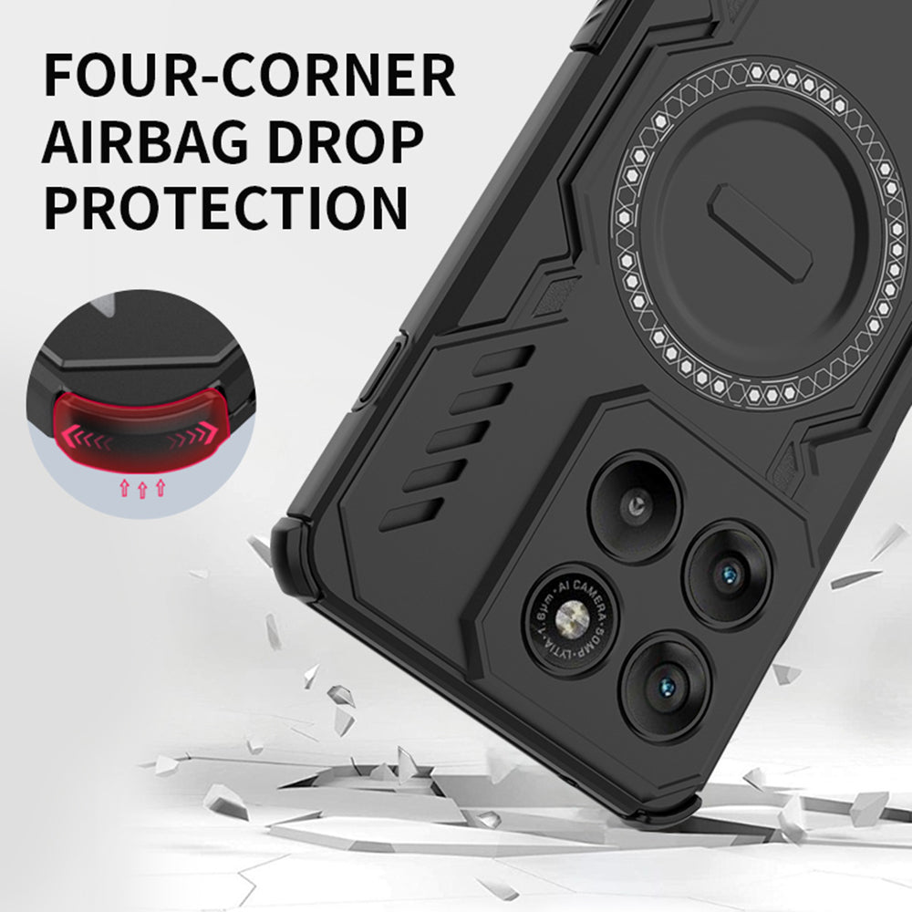 Case for Motorola Edge 70, Techsuit, ArmorMag, Black