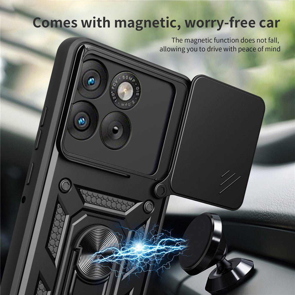 Case for Motorola Edge 70, Techsuit, CamShield, Black