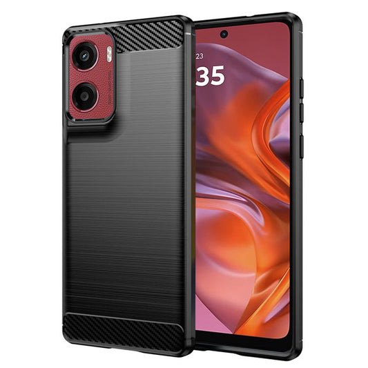 Tok a Motorola Moto E15 / G05-hoz, Techsuit, karbon, fekete