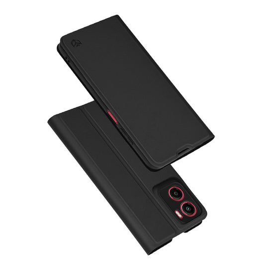 Tok a Motorola Moto E15 / G05-hoz, Techsuit, Magskin Book, Fekete